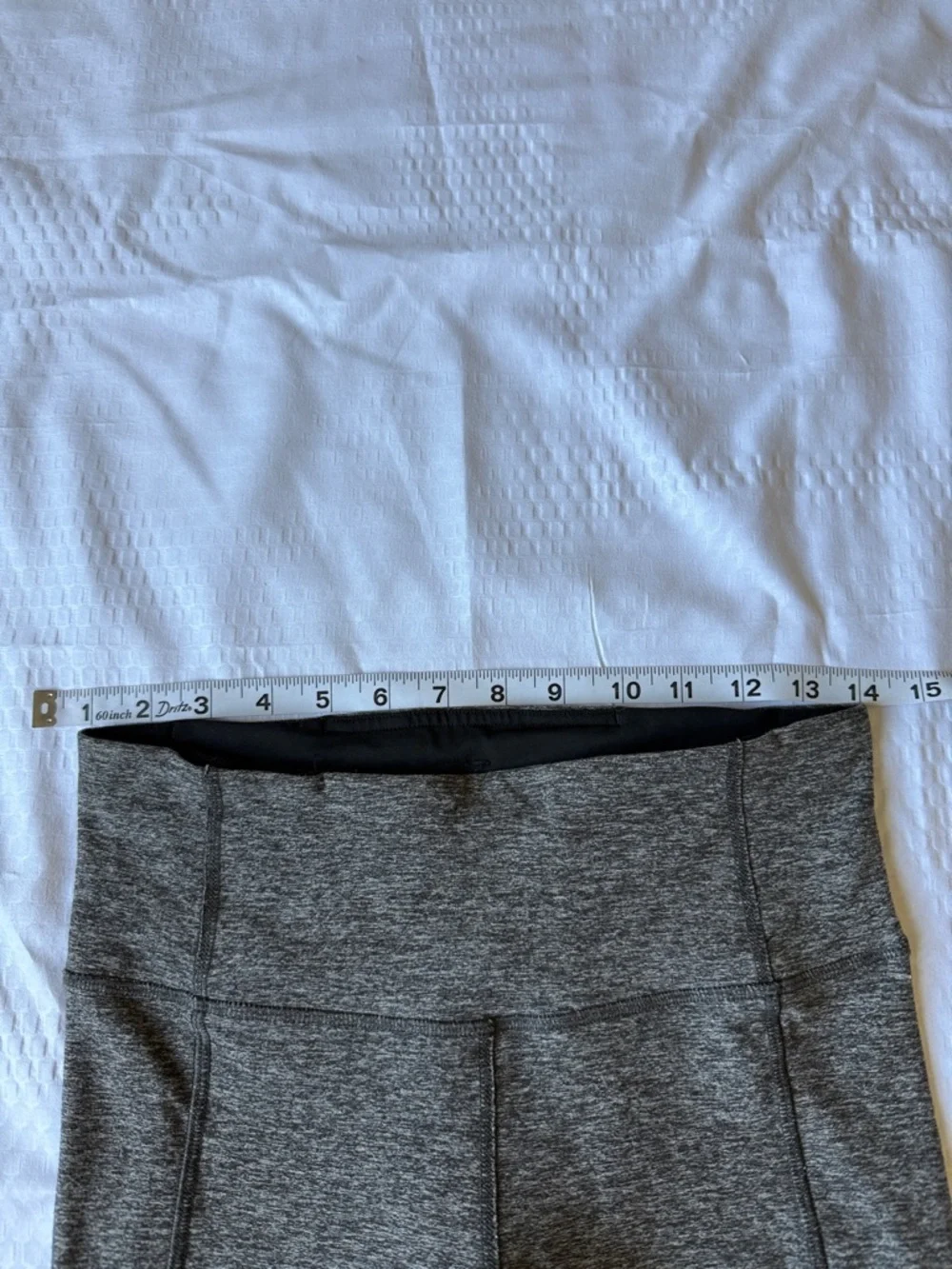 lululemon athletica Heather Gray Ruffle Waistband Leggings